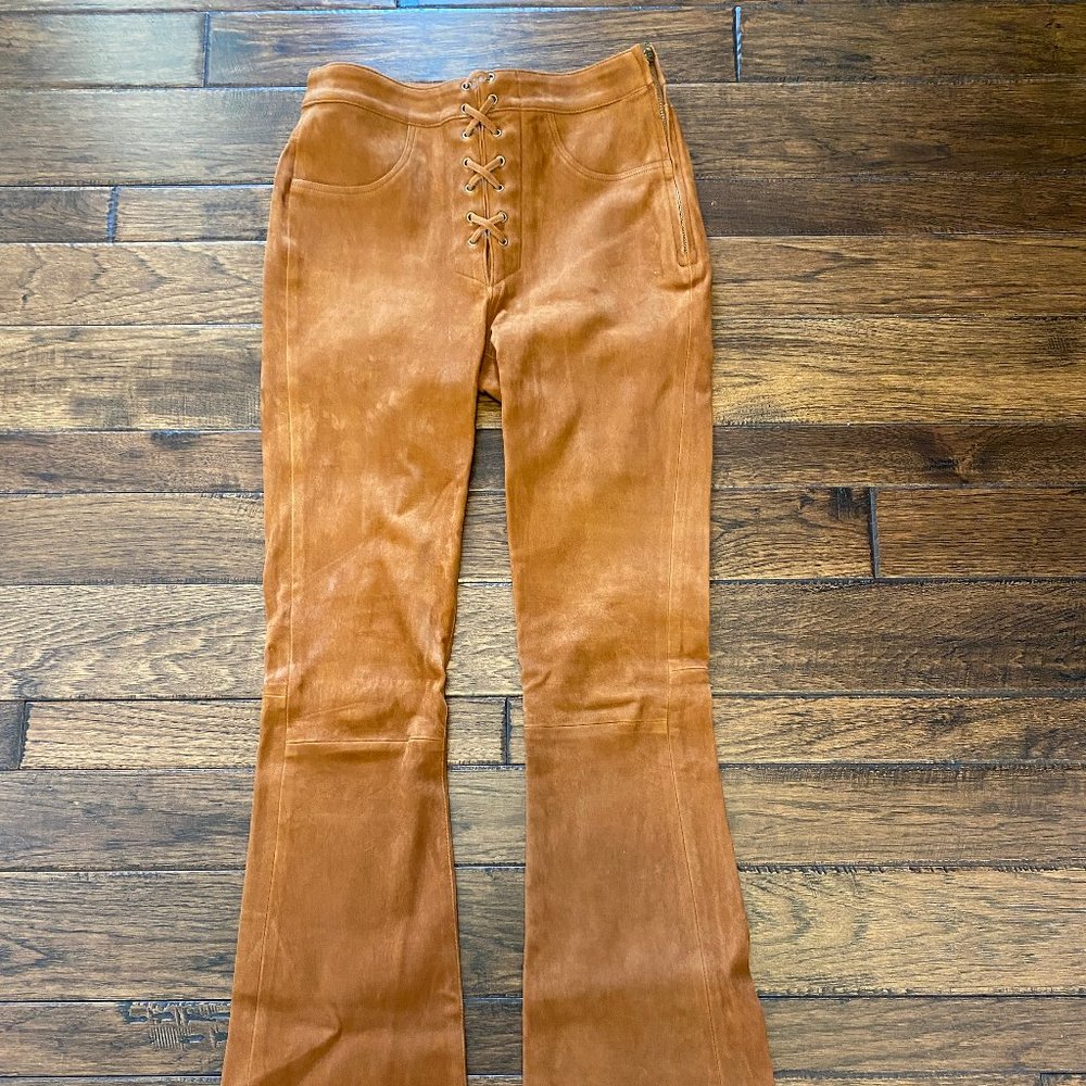 Frame cognac Suede pant - Size 26